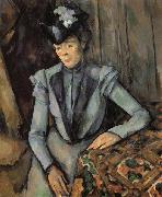 Paul Cezanne Woman in Blue china oil painting artist